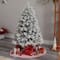 5ft. Pre-Lit Flocked Oregon Pine Artificial Christmas Tree, Clear Lights